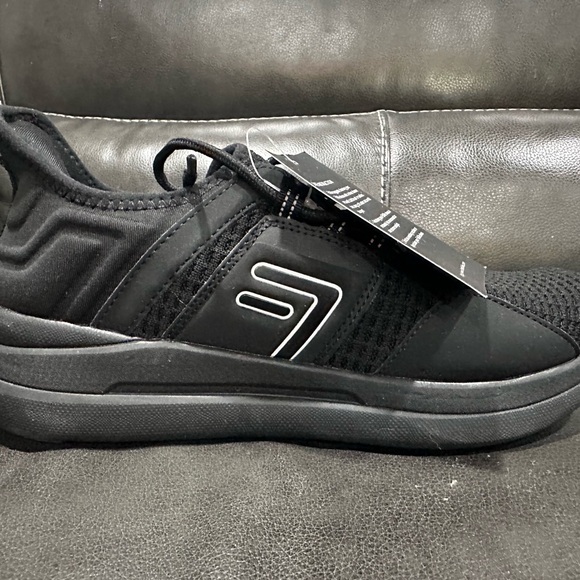 FitVille Wide Sneakers Road Running Athletic Shoes Wide Toe Box Black Mens 8.5W - Picture 1 of 5